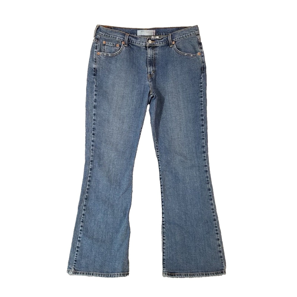 Levi's 515 jeans women's 16M regular bootcut blue stretch denim pants 36x32